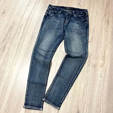 데님 팬츠 남성용 블루 스토리 스트레치 스키니 팬츠 XL 사이즈