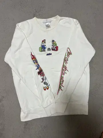 LEFT ALONE 게임 자수 맨투맨 L