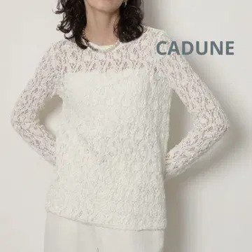 새상품급 2025 카듀네 러셀 레이스 크루넥 티셔츠 IENA