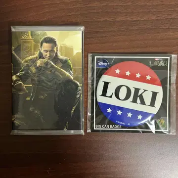 MARVEL 로키 LOKI 파타파타 메모 BIG 캔뱃지 톰 히들스턴