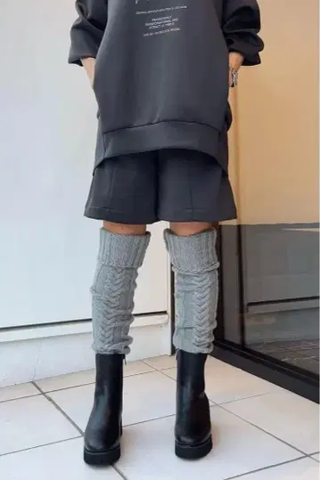 아얀 ayane 케이블 짜임 하이삭스 2색 세트