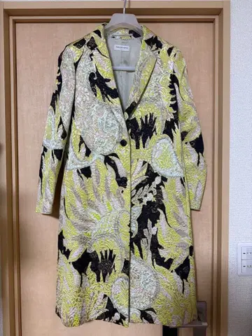 DRIES VAN NOTEN 18SS 자카드 플로럴 자수 코트