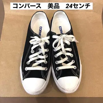 converse 컨버스 24cm 새상품급 플랫 블랙 재팬 스니커즈