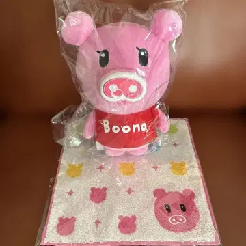 부나짱 Boona 봉제 인형 & 타월 손수건