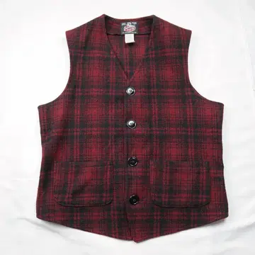 Johnston 빨검 체크 베스트