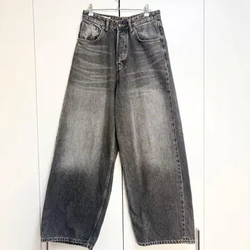 ZARA 슈퍼 배기 데님 그레이 스트릿 빈티지