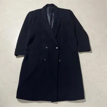 롱 코트 더블 네이비 성인 심플 루즈핏 출퇴근 가을/겨울 고급
