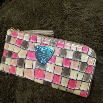 ATAO 장지갑 핑크/베이지