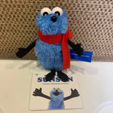 퍼펫 스 봉제 인형 키링 머플러 빨간색