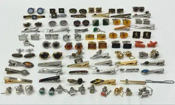 넥타이핀 타이핀 커프스 세트 장미 모음 62점