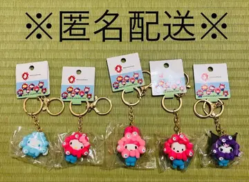 [ 새상품 ] 산리오 미야쿠미야쿠 입체 마스코트 파스텔 컬러 키링 5종