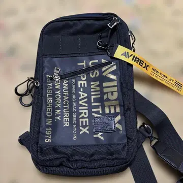 AVIREX 바디백 블랙 US MILITARY TYPE