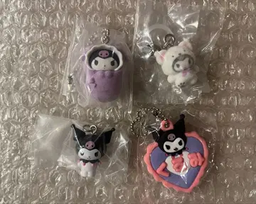 가챠 산리오 쿠로미 메지루시 액세서리 폭신폭신 스노우 아기 싸개