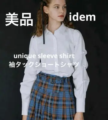 idem unique sleeve shirt 소매 턱 숏 셔츠
