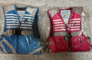 어린이용 구명 조끼 핑크 M 블루 L 세트