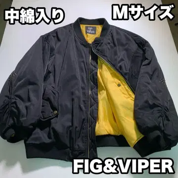 FIG&VIPER 충전솜 MA-1 플라이트 자켓 블루종 M 블랙
