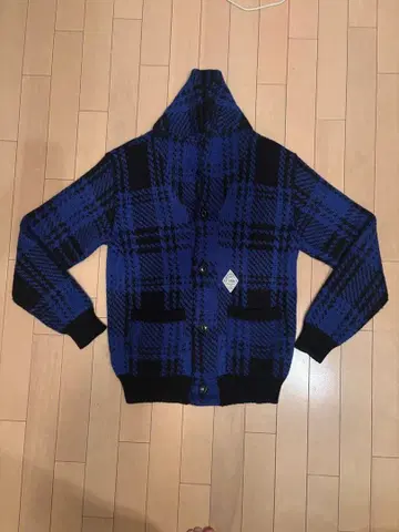 THE CRIMIE 클라이미 가디건 파랑 블랙 체크