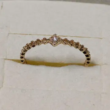 에테 K10 다이아몬드 레이스 반지 약 11호