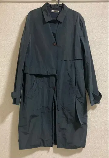 JIL SANDER 질 샌더 롱 코트 네이비 40 이탈리아제