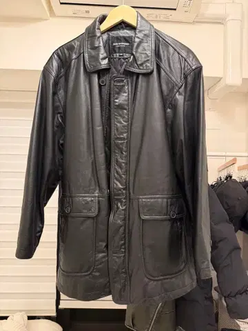 DON-STRONG 블랙 가죽 자켓 M