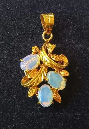 호주 구매 오팔 3개 사용 펜던트 탑