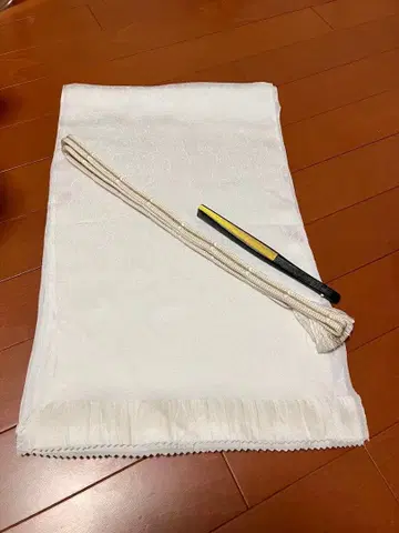 오비 장식 천/허리띠/부채 세트 (국화)