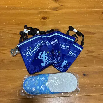 디즈니 백 5개와 슬리퍼 세트