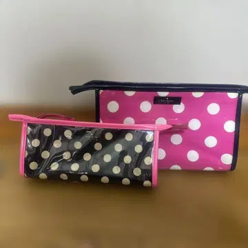 kate spade 물방울 패턴 파우치 2세트