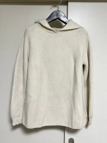 BATONER 1 니트 후드티 스웨터 아이보리 바토너