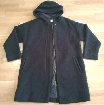 URBAN RESEARCH DOORS 다크 그린 후드 부착 코트