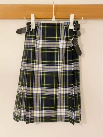 오닐 오브 더블린 그린 계열 플리츠 스커트 S 사이즈