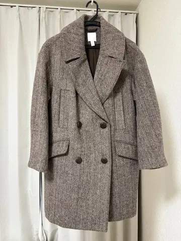 [ 최종 가격 인하 ] H&M 울 블렌드 오버 사이즈 코트 브라운