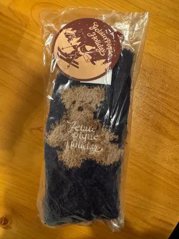 젤라피케 HOLIDAY 스노우 베어 자수 장식 룸삭스