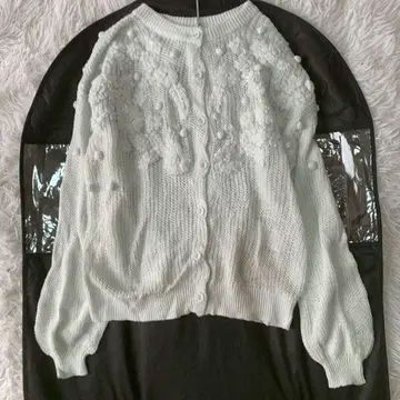 KAZUMI Samansa Mos 린넨 꽃무늬 자수 2way 니트 가디건