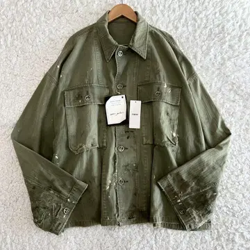 택 포함 새상품 레디메이드 22만 24AW 헤링본 셔츠 자켓 XL