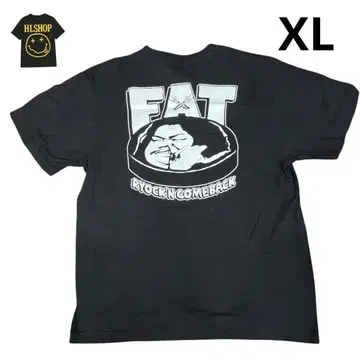 새상품급 맥시멈 더 호르몬 FAT T셔츠 블랙 XL 레어