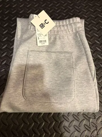 [ 미사용 ] 유니클로C 와이드 스웨트 팬츠 S 사이즈 그레이