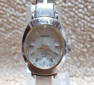 [ 작동품 초레어 ] RADO elfe 여성용 손목시계 Silver 각인