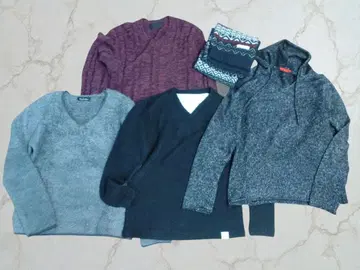 남성용 니트 모음 5점 TORNADO MART 외 상의 머플러