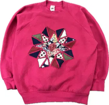 made in usa FRUIT OF THE LOOM 핑크 맨투맨 L