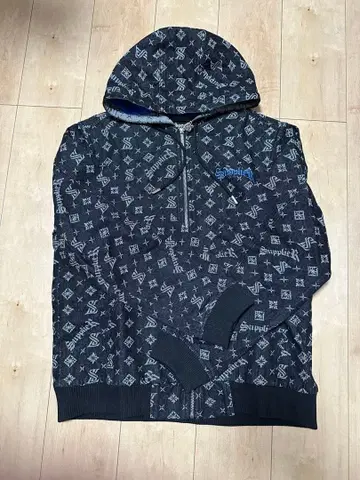 Supplied 집업 후드티 블랙