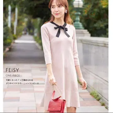 [ TOCCO ] 리본 니트 원피스