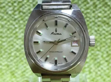 [ 작동품 ] Aroma 여성용 손목시계 수동 와인딩 실버 컬러