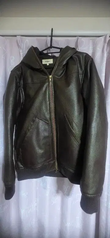 TOMMY HILFIGER 가죽 자켓