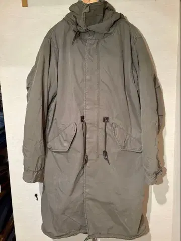 ALPHA INDUSTRIES 후드 부착 밀리터리 자켓 라이너 포함 M