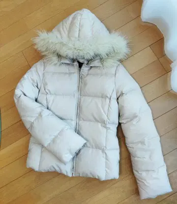 PROPORTION 후드 부착 다운 자켓 S 베이지