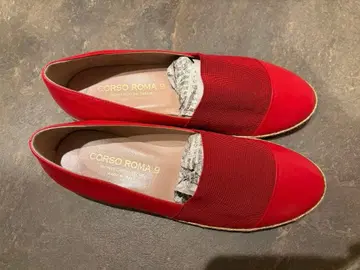 CORSO ROMA 9 플랫 펌프스 레드