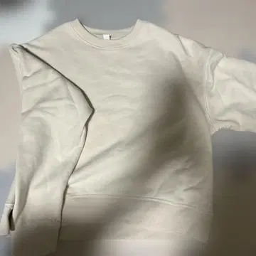 유니클로 크림색 트레이닝복 팬츠 세트 M