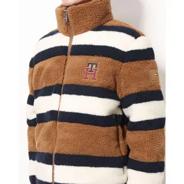 [ 완판 택 포함 미사용 새상품 ] 타미힐피거 보더 테디 다운 자켓