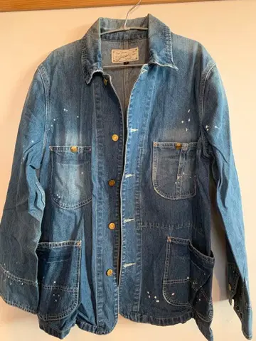 schott 데님 페인트 가공 커버올